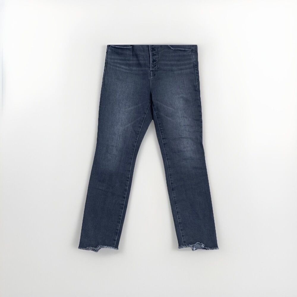 Good American Black Size 15 34x27 Good Legs Button Fly Slim Ankle Jeans